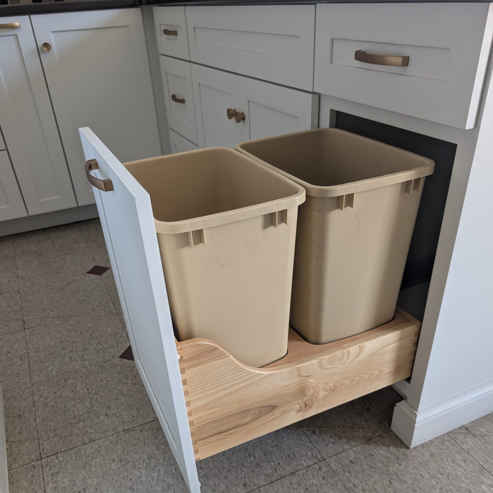 Pull-Out Trash & Recycling Cabinet