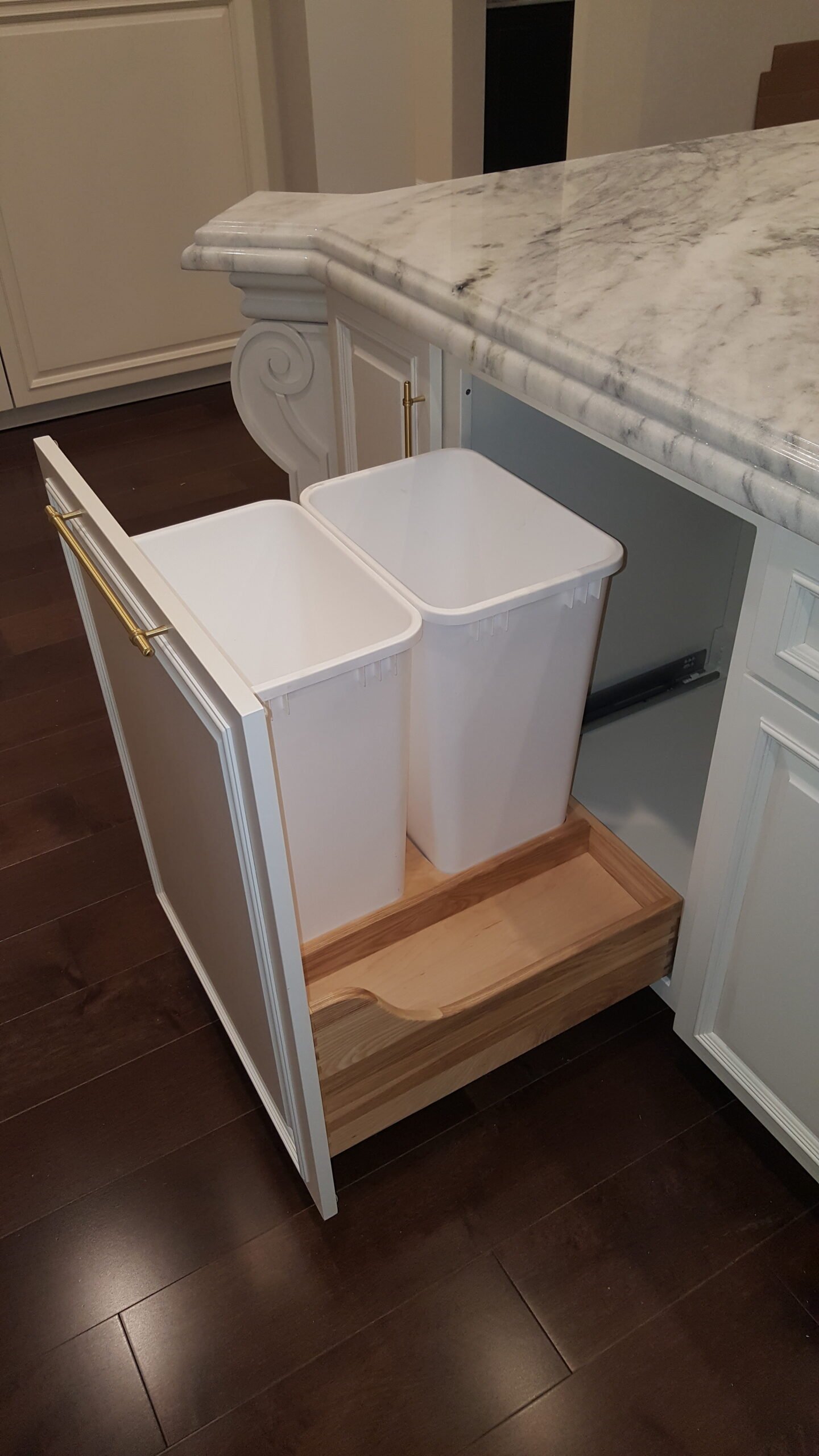 Pull-Out Trash & Recycling Cabinet